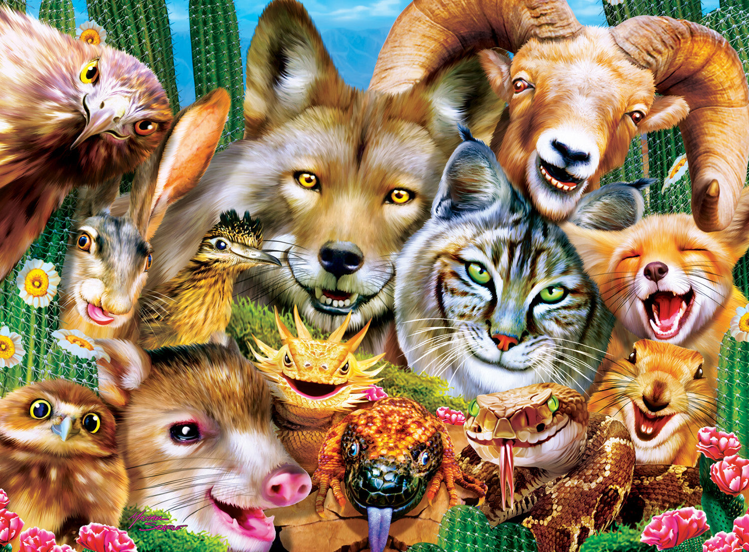 Selfies - Desert Dudes 200 Piece Puzzle - Toy Box Michigan