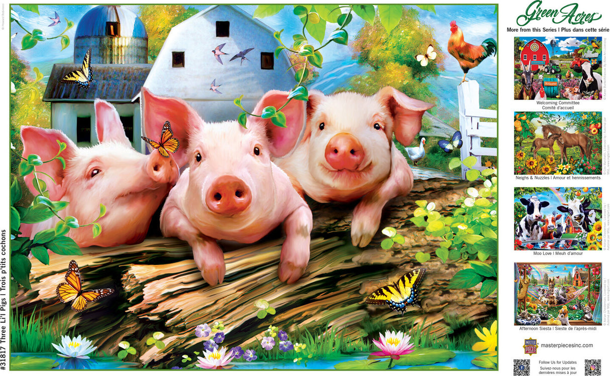 Green Acres - Three Lil' Pigs 300 Piece EZ Grip Puzzle