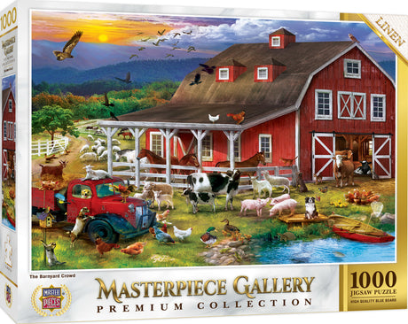 MasterPiece Gallery - The Barnyard Crowd 1000 Piece Puzzle
