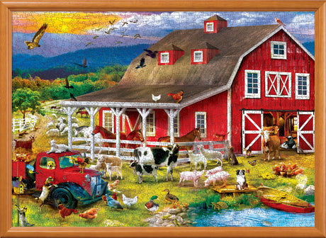 MasterPiece Gallery - The Barnyard Crowd 1000 Piece Puzzle