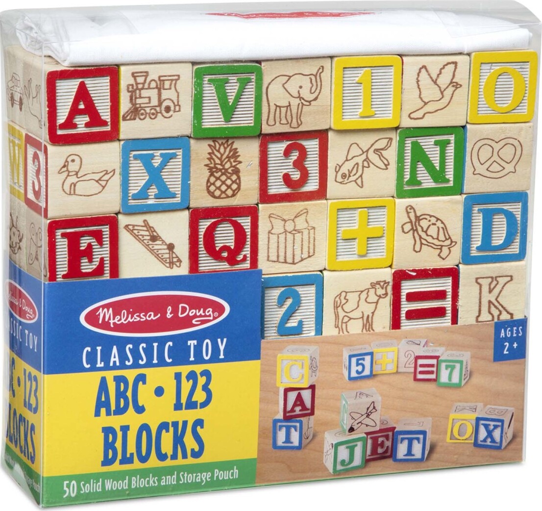 Wooden ABC/123 Blocks - Toy Box Michigan