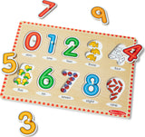 See-Inside Numbers Peg Puzzle - 10 pieces