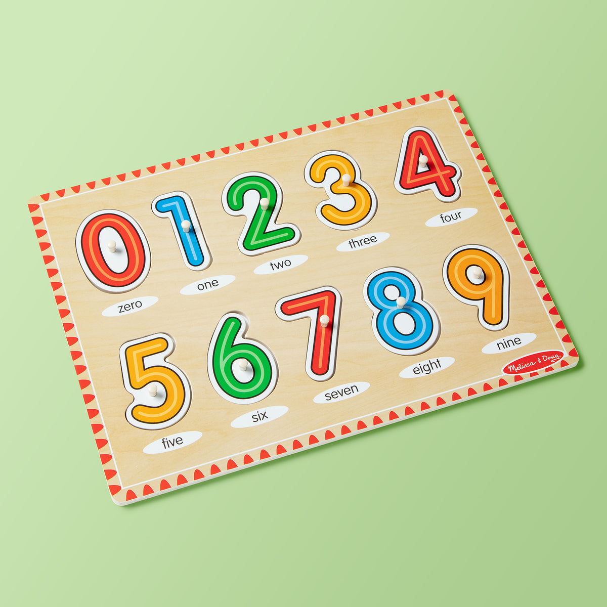 See-Inside Numbers Peg Puzzle - 10 pieces