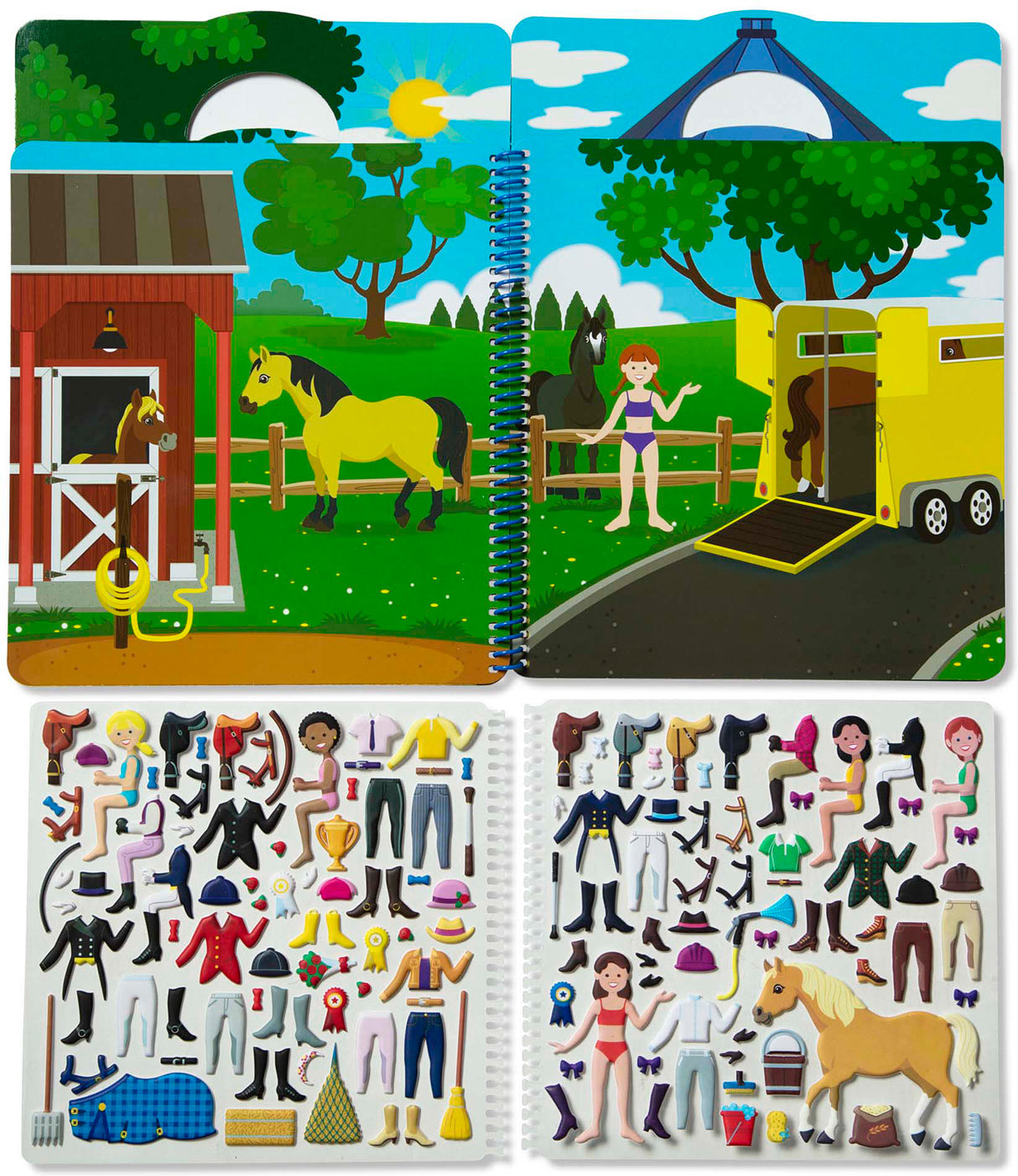 Puffy Sticker Activity Book - Riding Club