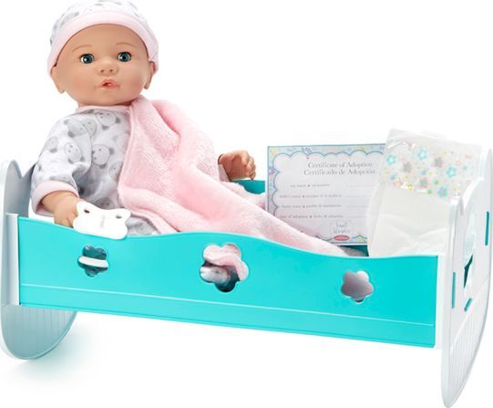 Adoption Day Baby Girl/Light Skin Tone/Blue Eyes (14" doll)