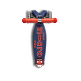 Micro Maxi Foldable LED Scooter - Navy Blue/Red