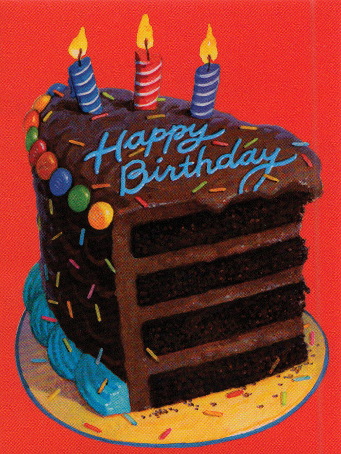 Chocolate Birthday Cake Gift Enclosure C
