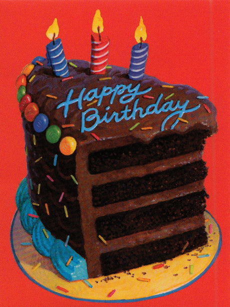 Chocolate Birthday Cake Gift Enclosure C