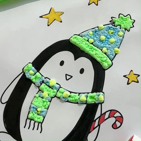 Magic Puffy Neon Pens Set of 6