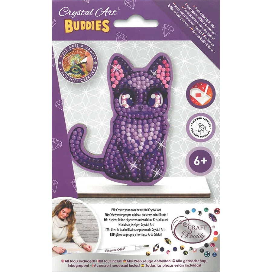 Crystal Art Buddies Midnight Cat