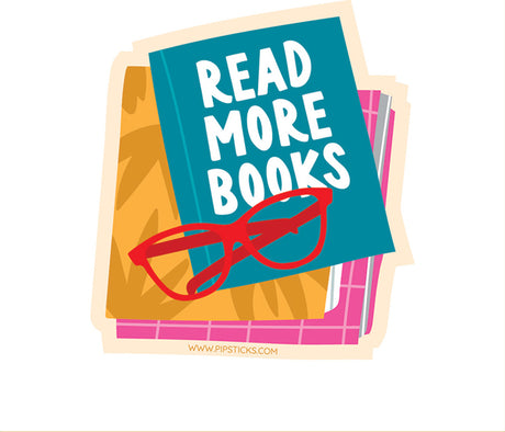 Stickers - Read More Books Vinyl