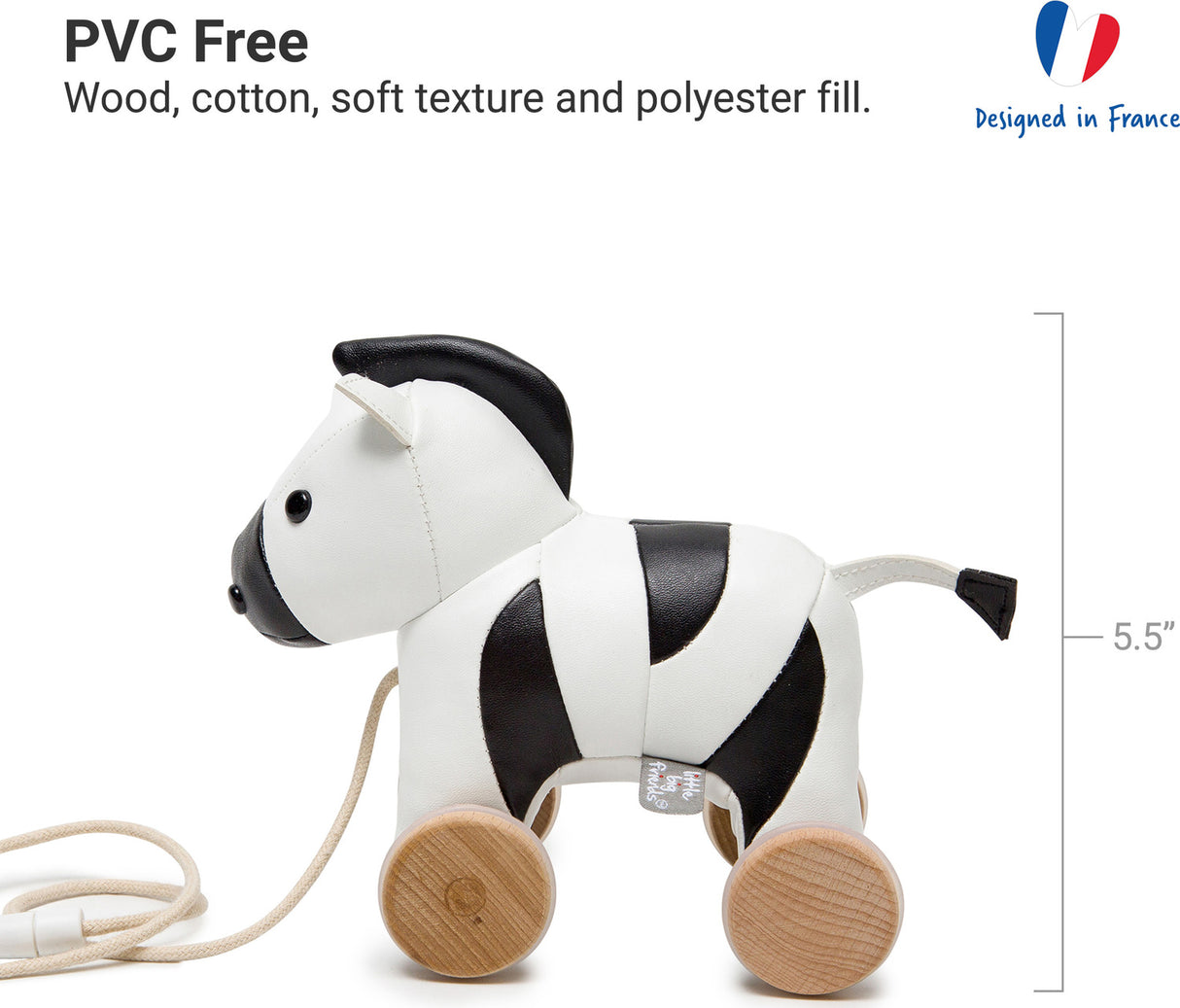 Pull Along Friends - Robert the Zebra