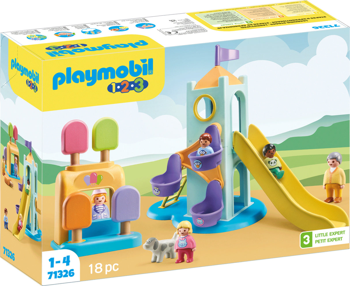 Playmobil 1.2.3: Adventure Tower with Ice Cream Booth