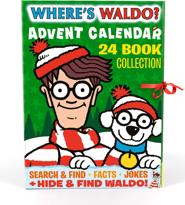 Where's Waldo? Advent Calendar 24-Book Collection: (A Christmas Countdown with 24 Minibooks, Holiday Activities, Jokes, and Family Fun for Kids Ages 5-9)