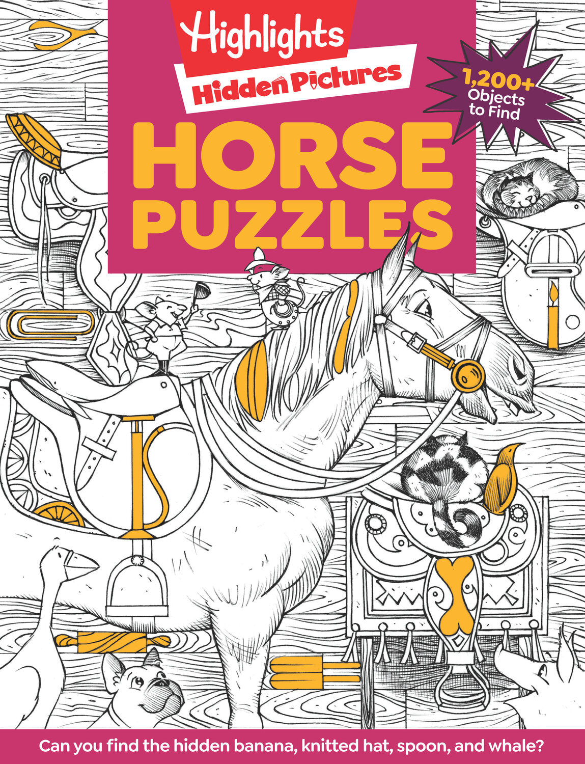 Horse Puzzles: Over 100 Search and Find Puzzles, Barns, Stables and Riding Adventures, Horse-Themed Hidden Pictures Activity Book for Kids 6 and Up
