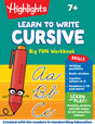 Learn to Write Cursive Big Fun Workbook: 110-Page Cursive Handwriting Workbook, Step-by-Step Instructions for Cursive Writing Practice, Learn Cursive for Kids 7-9