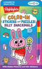 Color-In Stickers and Puzzles! Silly Snackimals: Deliciously Cute Hidden Pictures Puzzles and Sticker Activity Book with Color-In Animal and Snack Stickers, On-the-Go Puzzles for Kids 6-9