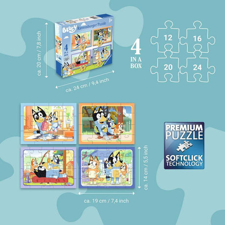 Bluey 12, 16, 20, 24 pc Puzzles
