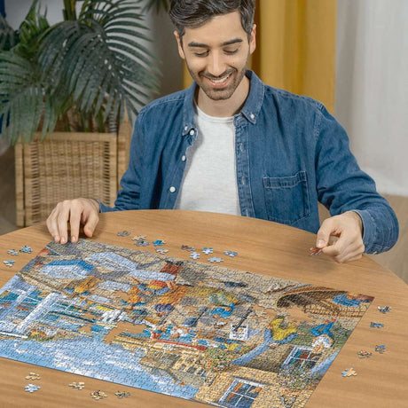 Jigsaw Puzzle Fisherman's Life 1000p - 1000 Pieces Puzzle