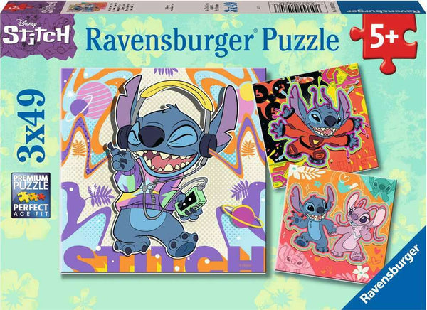 Stitch (3x49 Piece Puzzle) - Toy Box Michigan