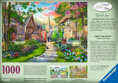 Jigsaw Puzzle Church Lane - 1000 Pieces Puzzle