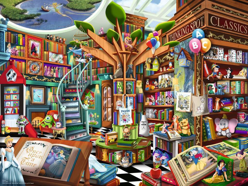 Magical Disney Bookshop 1500 Pc Puzzle