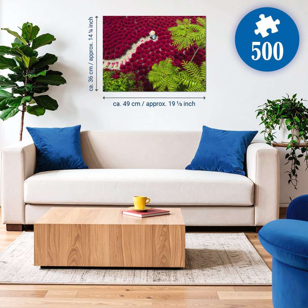 A Sea of Red 500 Pc Puzzle