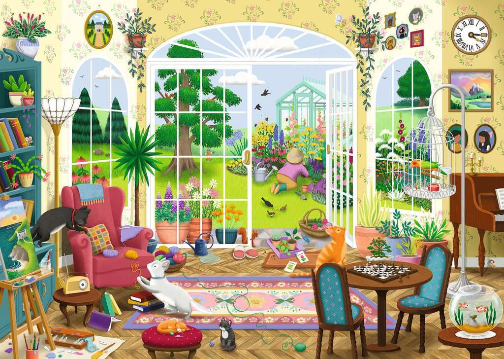 Summer Garden Parlour 1000 Pc Puzzle