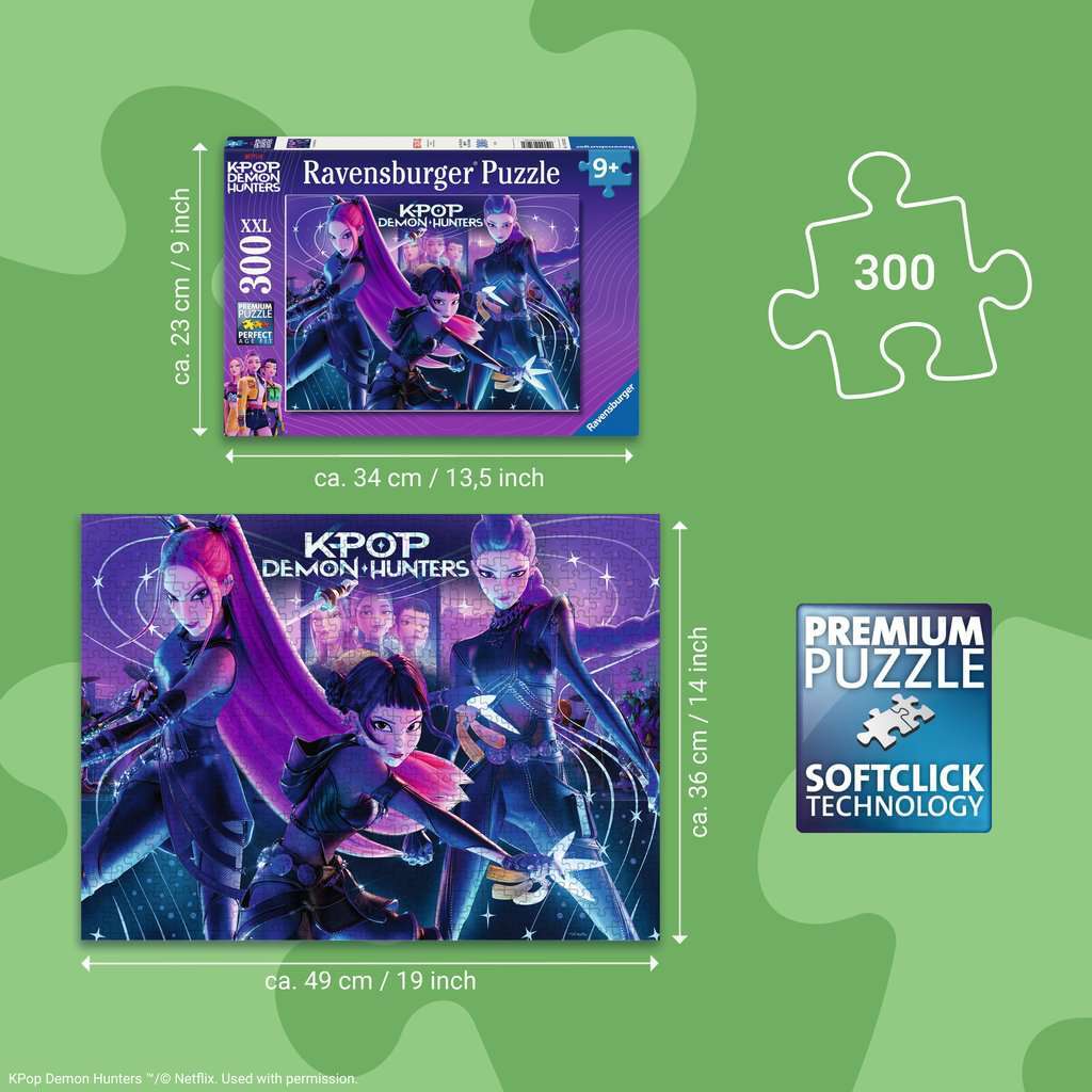 KPop Rumi, Mira & Zoey 300 Pc XXL Puzzle