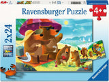 Children’s Jigsaw Puzzle Bear Family Vacations - 24 Pieces Puzzle