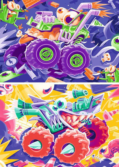 Monster Trucks 2x24pc Puzzles