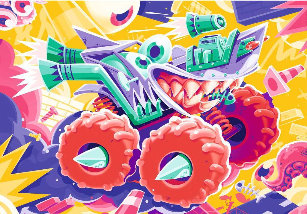 Monster Trucks 2x24pc Puzzles