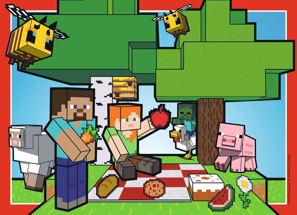 Minecraft 4x100 Pc XXL Puzzle
