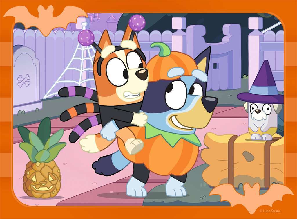 Bluey Halloween 12/16/20/24 Pc Puzzles