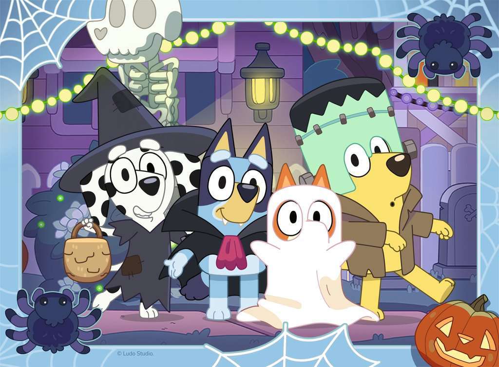 Bluey Halloween 12/16/20/24 Pc Puzzles