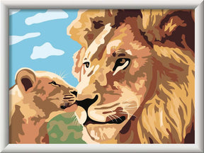 Lion and Baby Puzzle (Painting products)