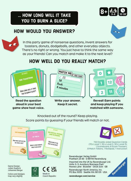 Match Me If You Can Puzzle (Party game)