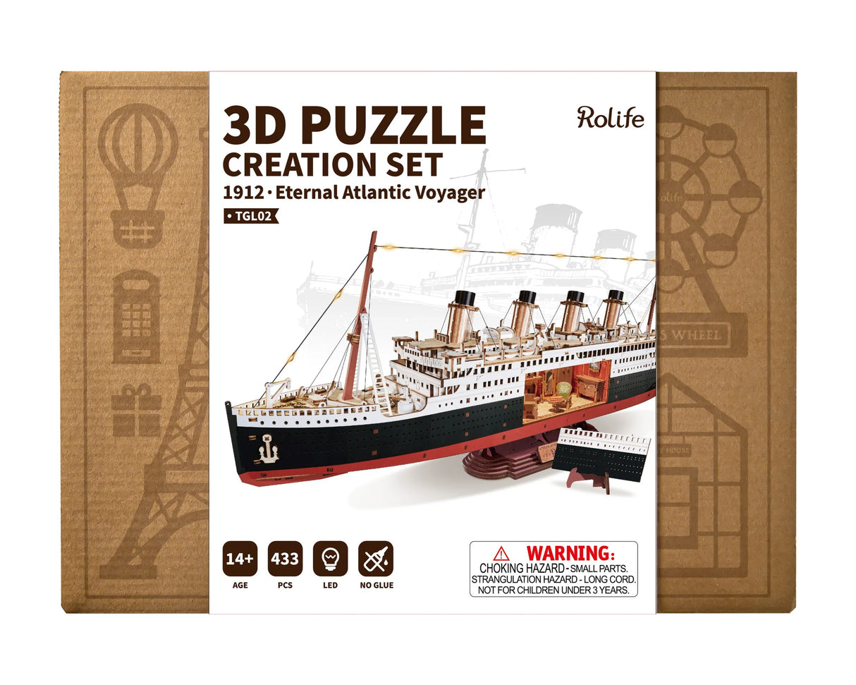 1912 Eternal Atlantic Voyager 3D Puzzle Creation Set