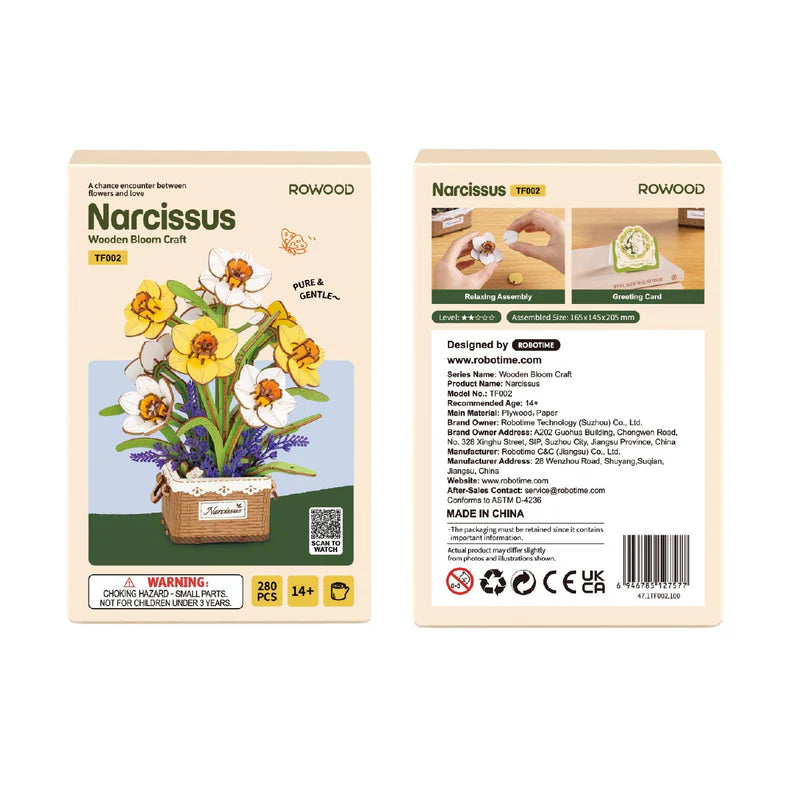 Narcissus Wooden Bloom Craft