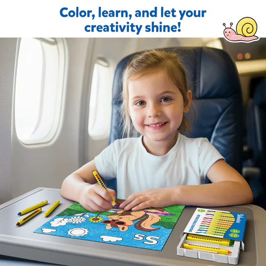 Color and Learn Letters, Phonics, Numbers, Shapes and Emotions