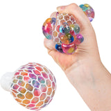 Rainbow 2.5in Mesh Bead Ball