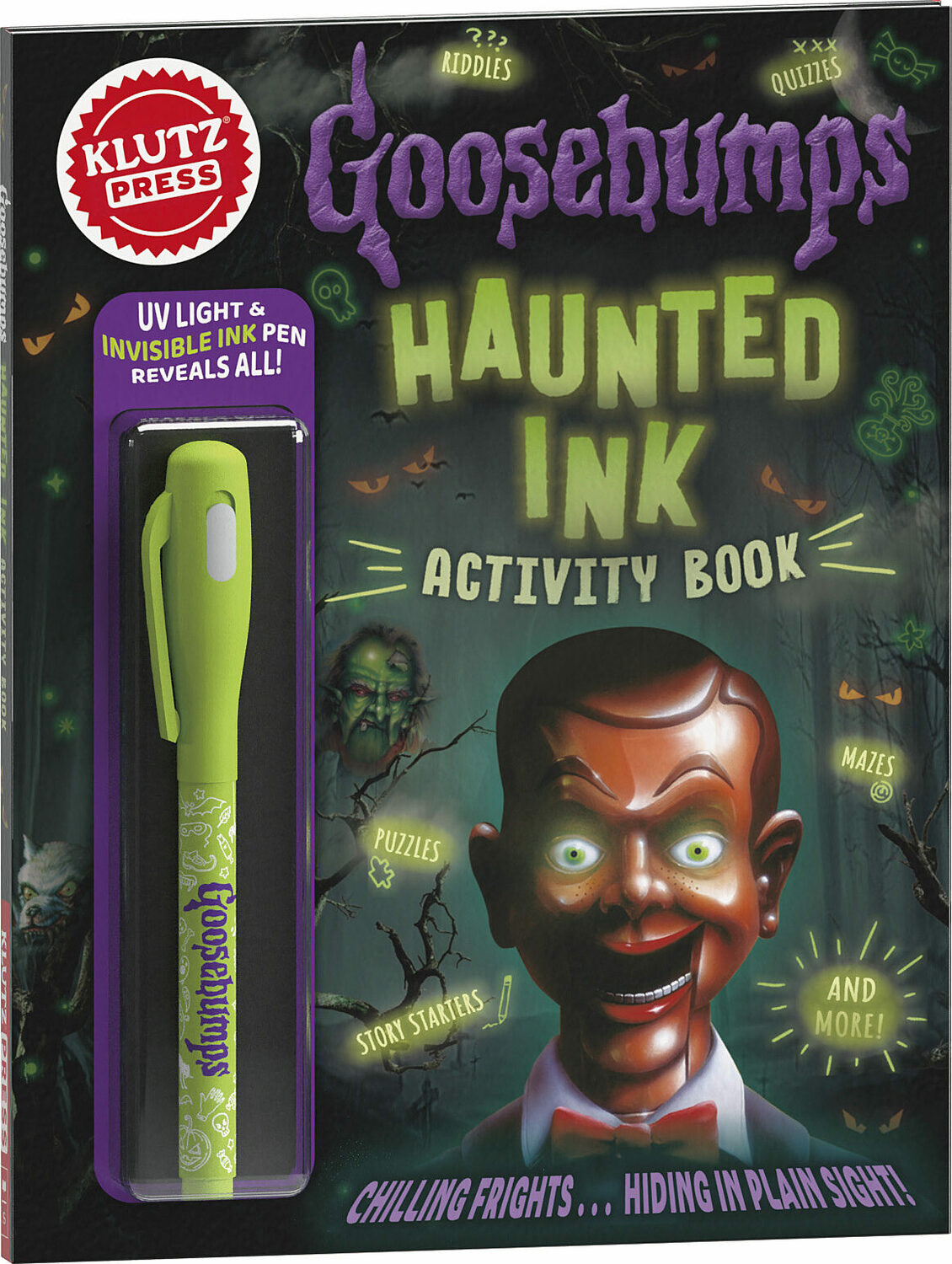 KLUTZ Goosebumps Haunted Ink Activity Book - Toy Box Michigan