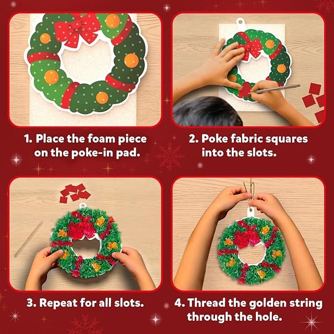 Poke In Art DIY Christmas Decor