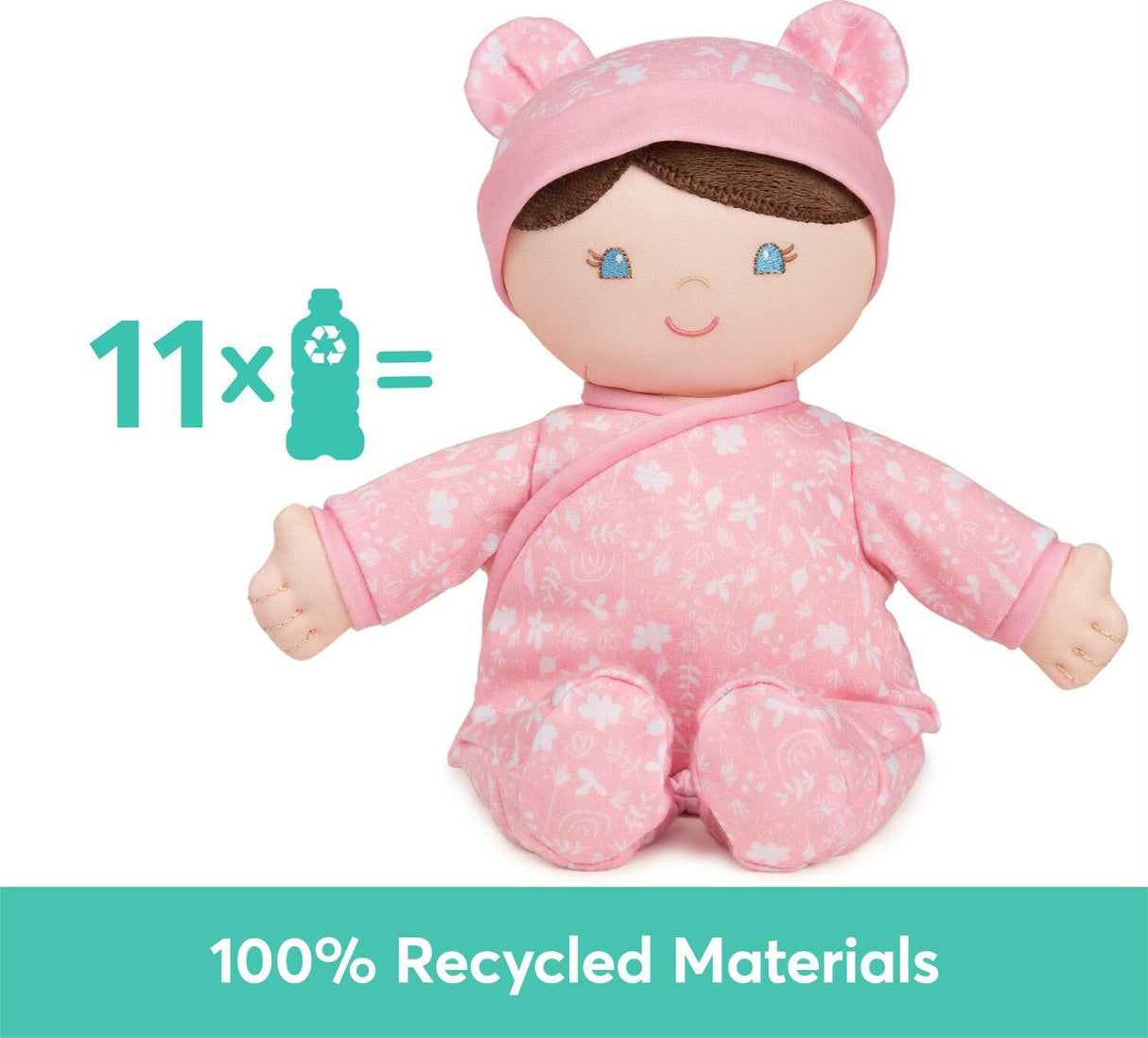 Rosabella 100% Recycled Baby Doll (Pink) - 12 in