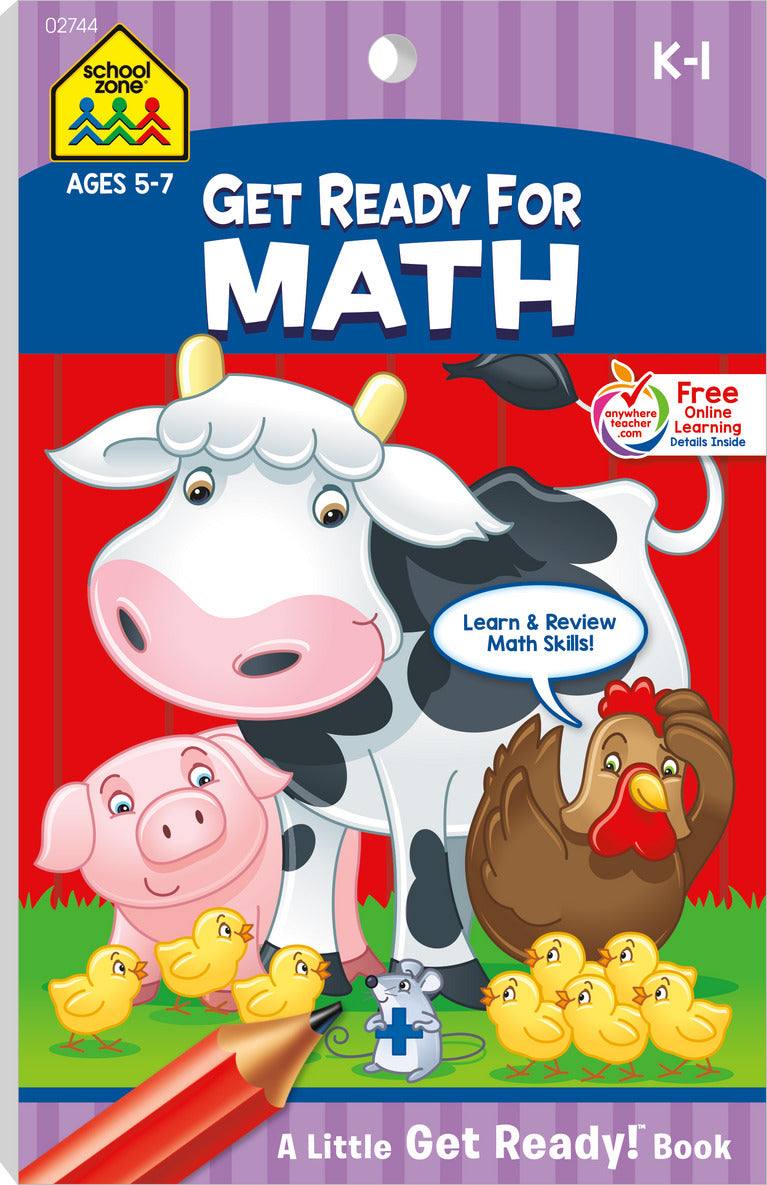 Get Ready For Math Grades K-1 Workbook - Toy Box Michigan