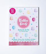 Shimmer Cotton Candy Multimedia Art Pad - 3 in 1 Premium Paper