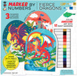 iHeartArt Marker By Numbers Fierce Dragons