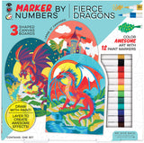 iHeartArt Marker By Numbers Fierce Dragons