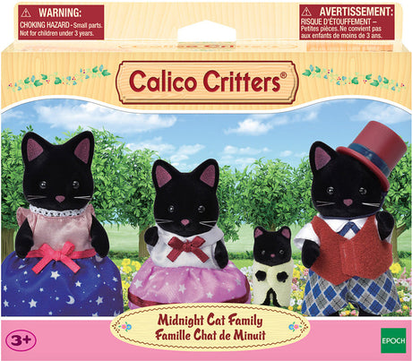 Calico Critters Midnight Cat Family