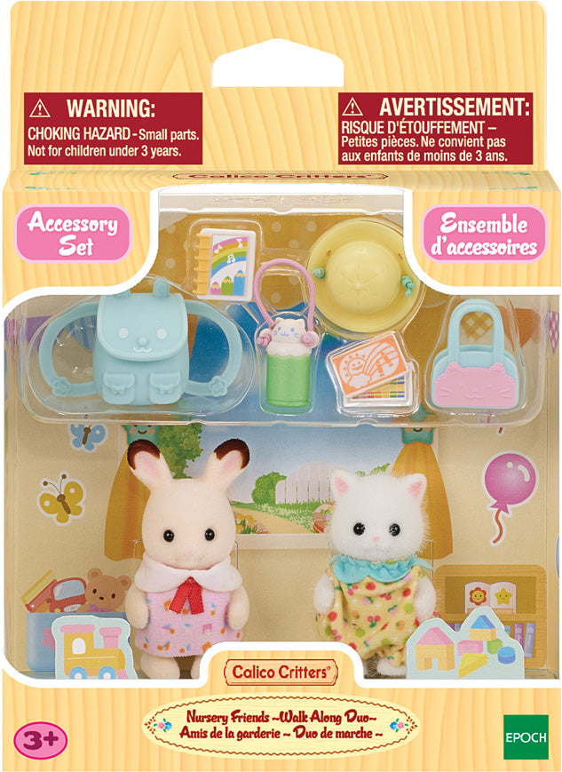 Calico Critters Nursery Friends Walk Along Duo